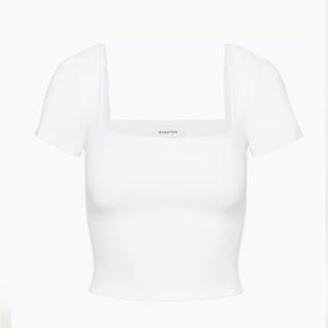 Aritzia white cropped tee
